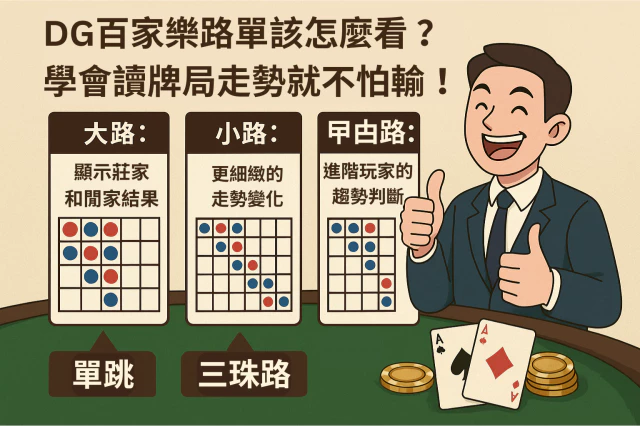 財神百家樂路單怎麼看？學會讀牌局走勢就不怕輸！